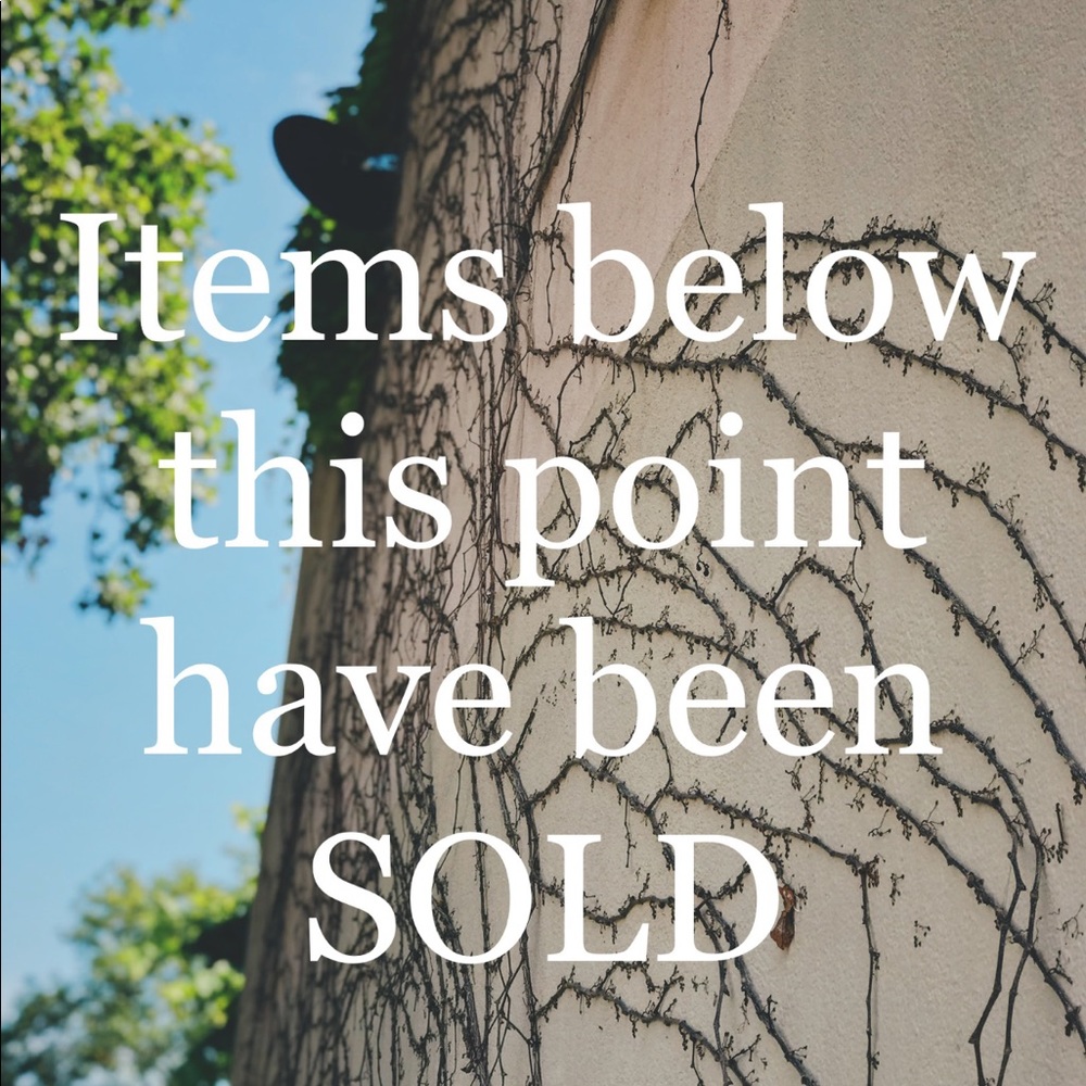 Items below here have already found new homes!
